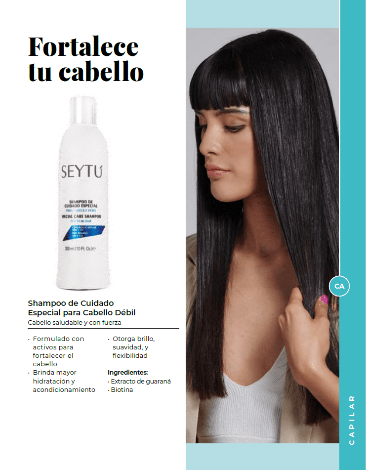 SHAMPOO DE CUIDADO ESPECIAL PARA CABELLO DEBIL